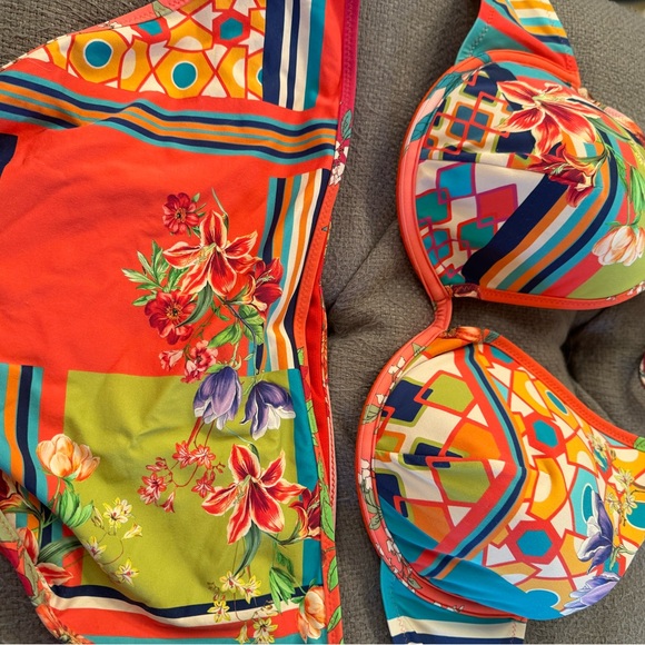 JOHNNY WAS Kaya Boho Bikini Swimsuit Set Top XL, bottom L - Picture 10 of 11